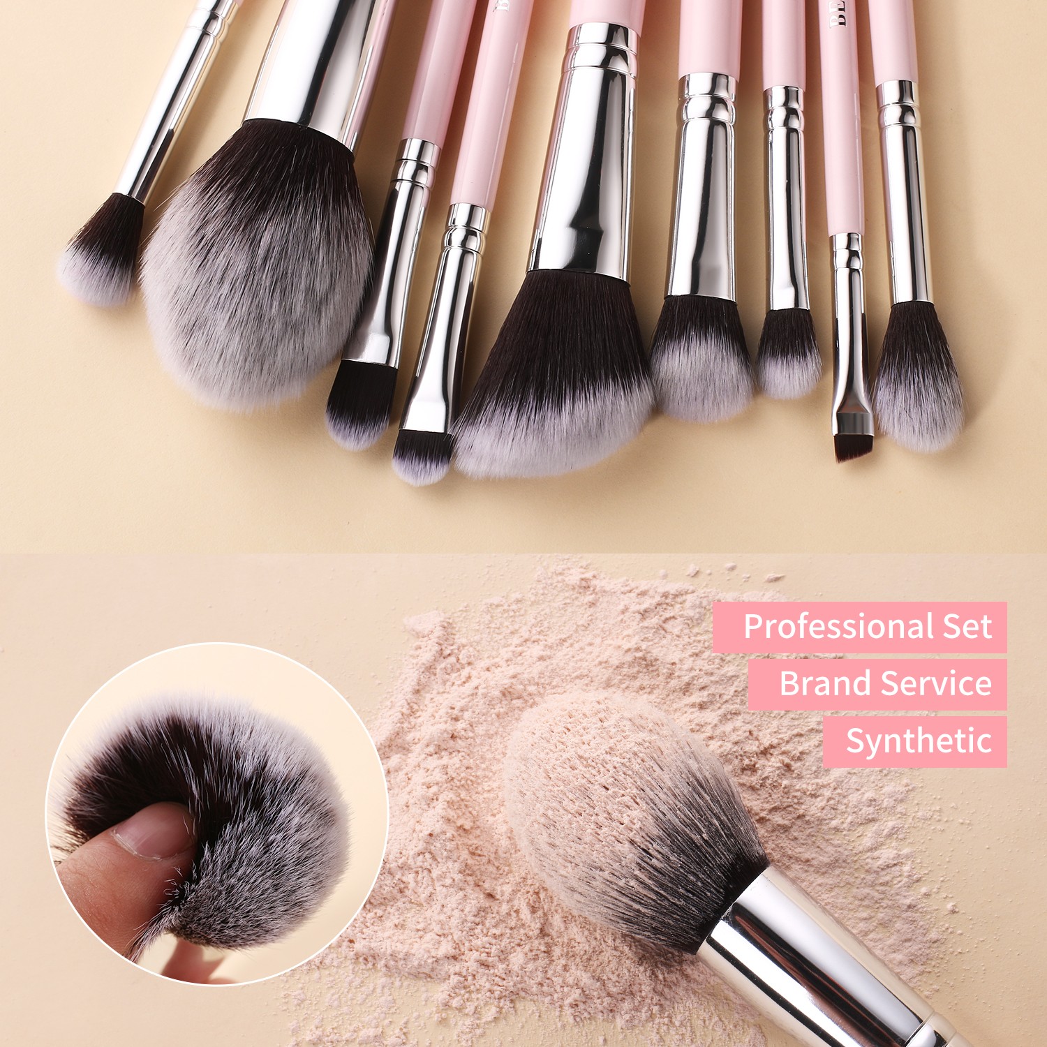 private label makeup brush set
