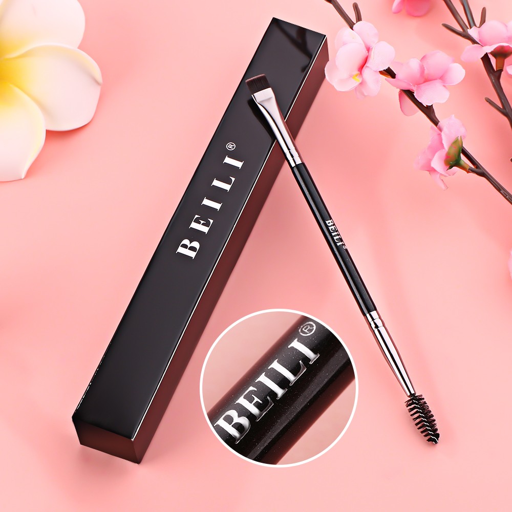 mascara eye-liner tube à double extrémité avec brosse