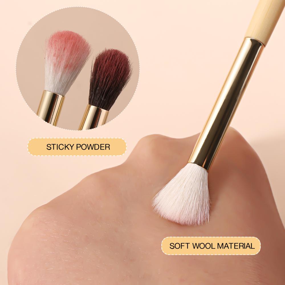 professional bamboo makeup brush set