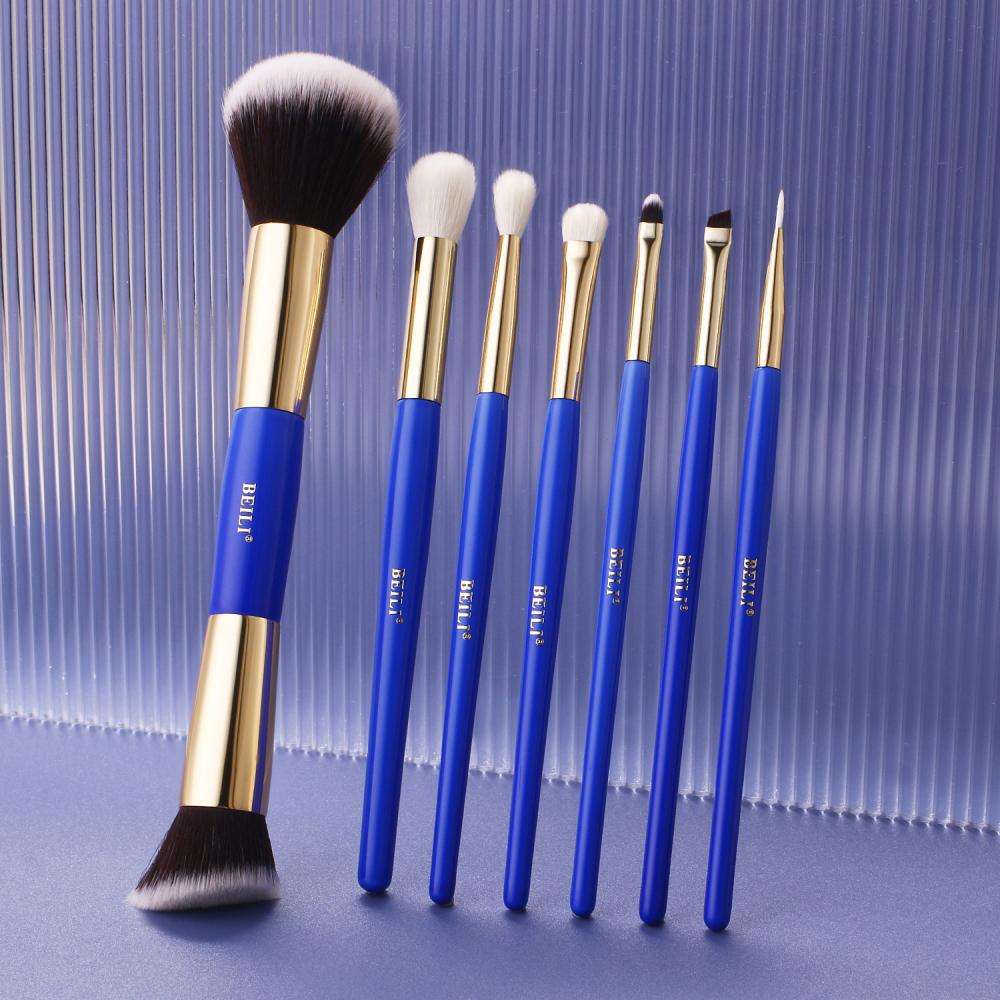 new arrivals blue handle makeup brush set